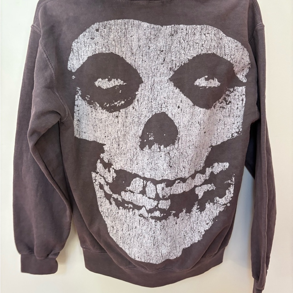 NWOT Urban Outfitters Misfits Skull Graphic Hoodie Sweatshirt Size XS - Picture 12 of 13